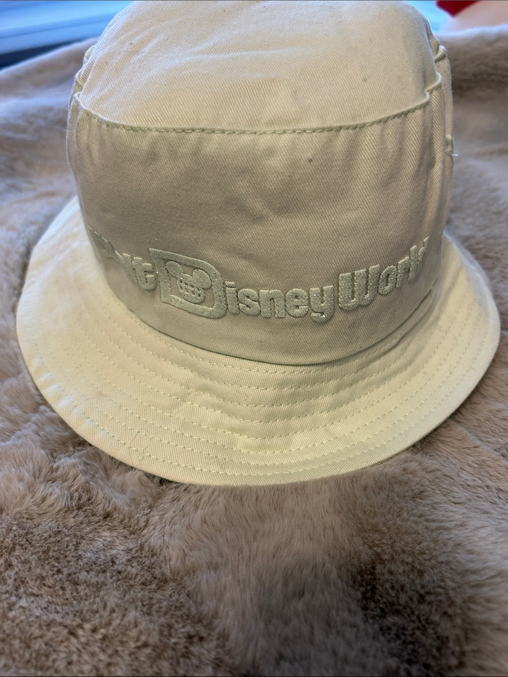 Disney Kids Light Green Embroidered Bucket Hat